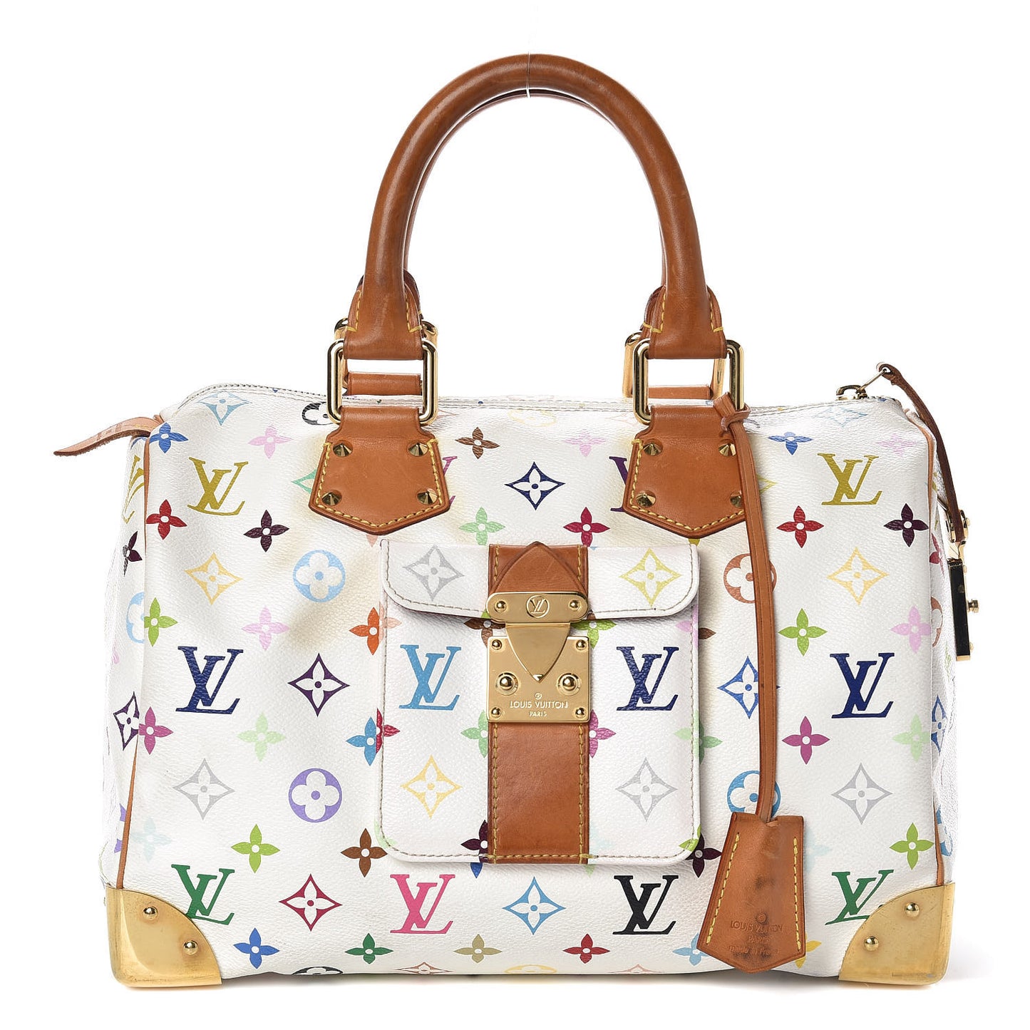 Monogram Multicolor Speedy 30 White