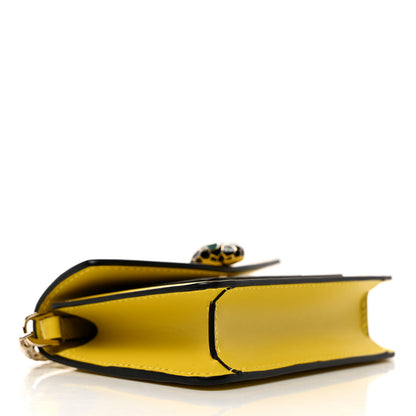 Bulgari Calfskin Serpenti Forever Miniature Bag Charm Yellow 4 of 8