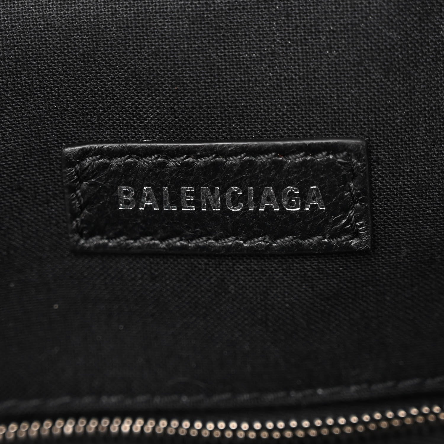 Balenciaga Calfskin Logo Python Effect Cloud Clutch XS Orange Black 6 of 9