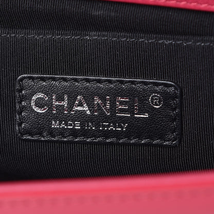 Chanel Patent Calfskin Medium Plexiglass Boy Flap Pink 6 of 10