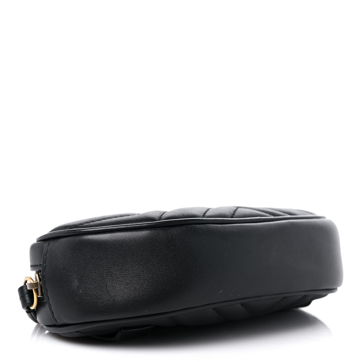 Gucci Calfskin Matelasse GG Marmont Belt Bag 85 34 Black 4 of 10