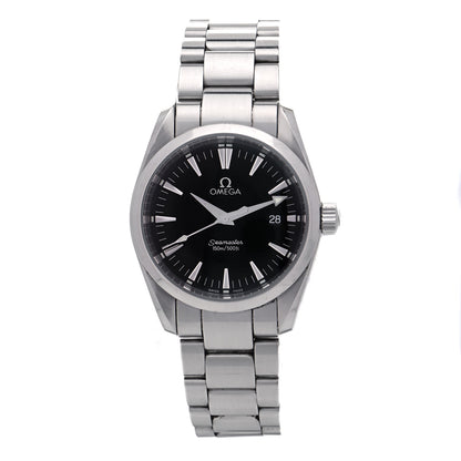 Omega Stainless Steel 36mm Seamaster Aqua Terra Quartz Watch Black 2518.50 1 of 6