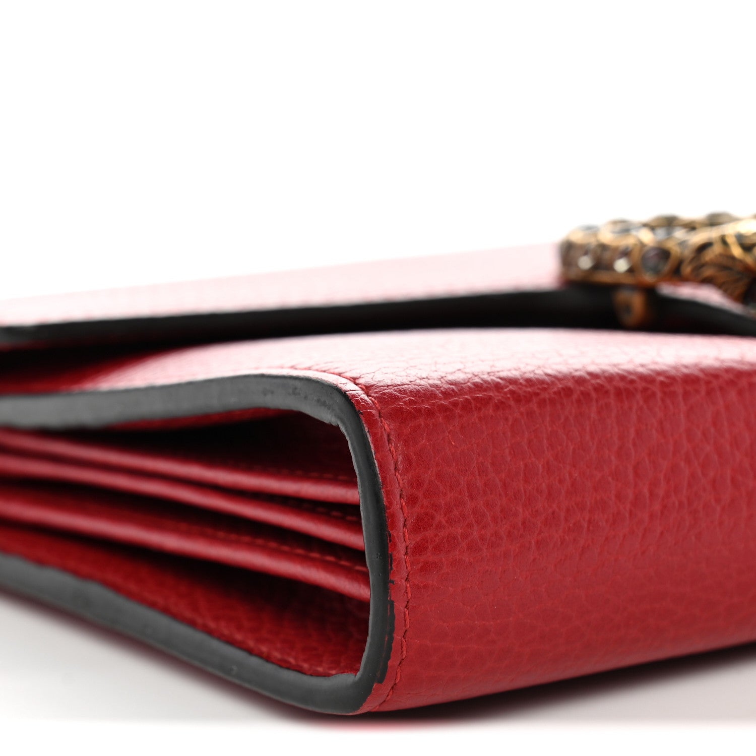 Gucci Calfskin Mini Dionysus Chain Wallet Hibiscus Red 9 of 10