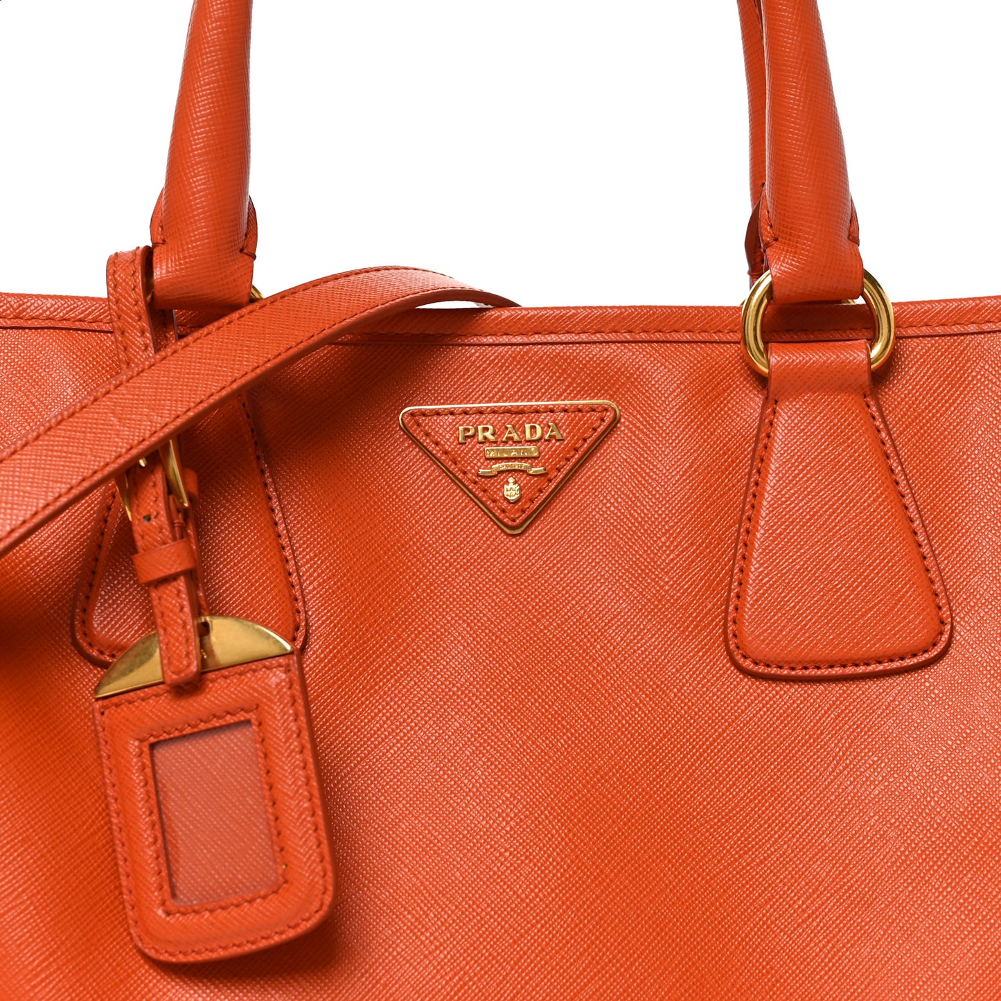 Saffiano Lux Tote Papaya