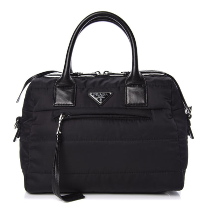 Prada Nylon Tessuto Quilted Bowler Black 1 of 10