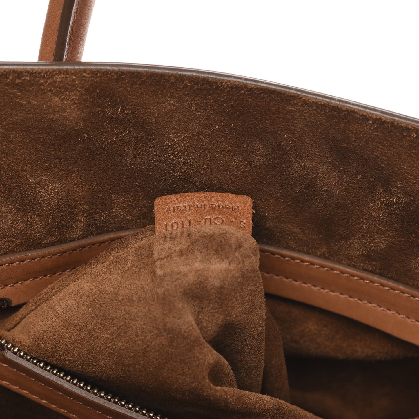 Natural Calfskin Large Phantom Luggage Tan