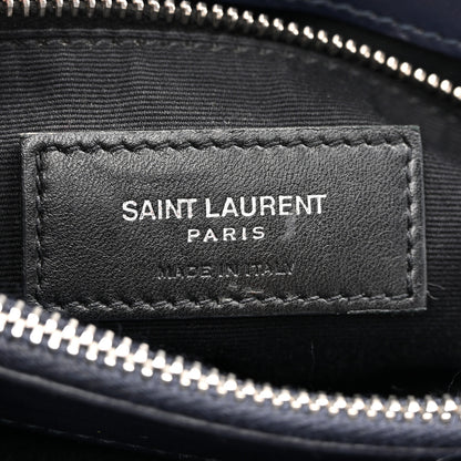Saint Laurent Calfskin Y Quilted Monogram Medium Loulou Chain Satchel Medium Blue 6 of 14
