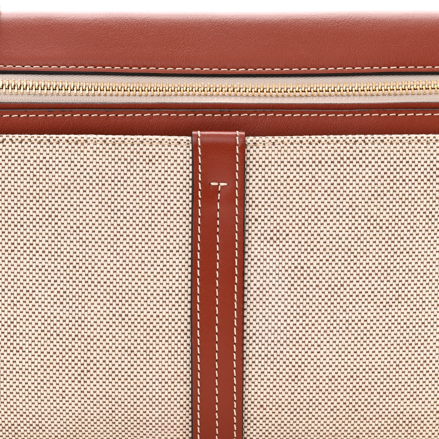 Chloe Cotton Calfskin Woody Belt Bag Beige Brown 9 of 11