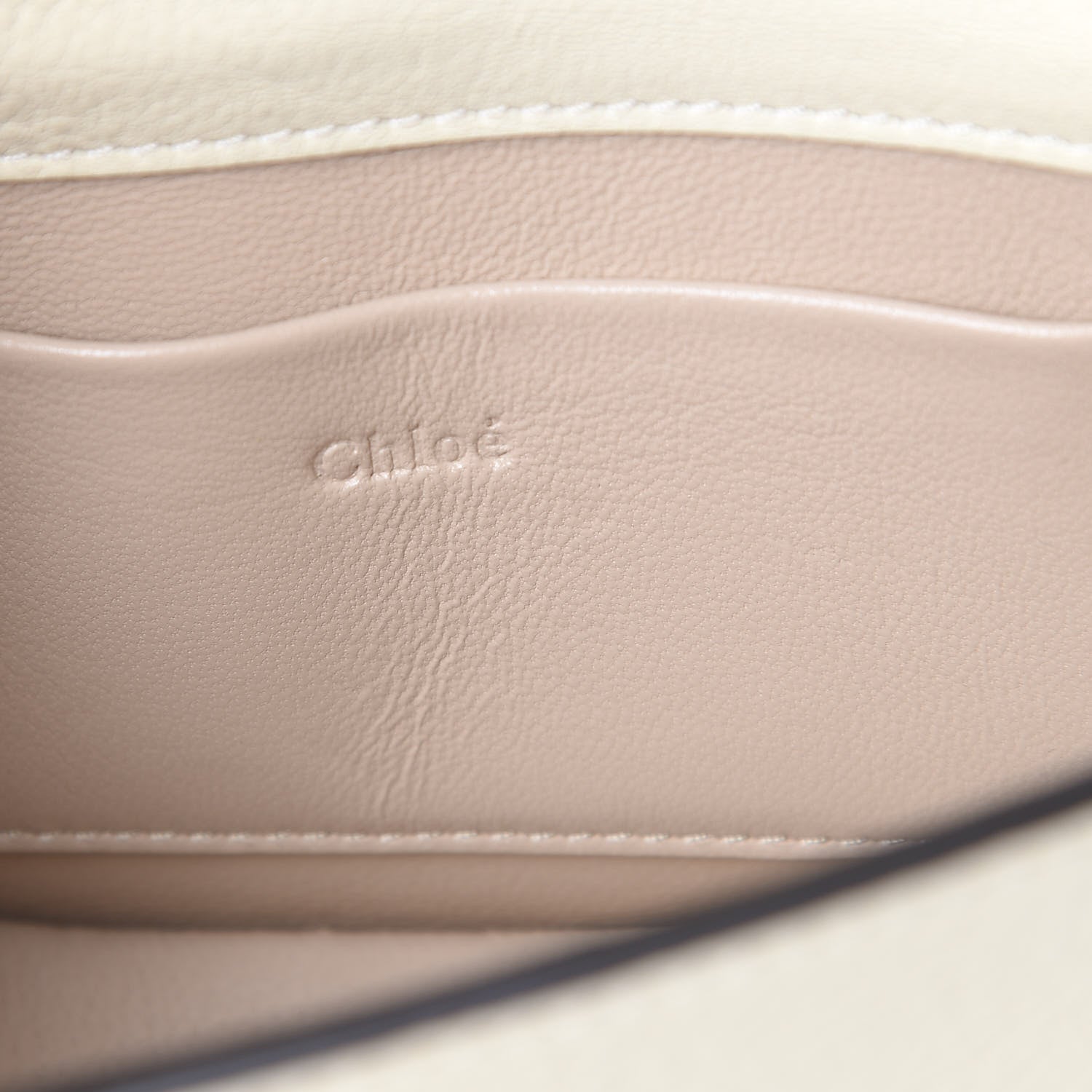 Chloe Calfskin Small Nile Bracelet Minaudiere Bag Off White 5 of 14
