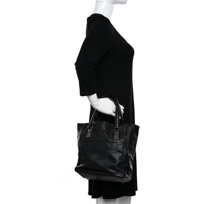 Chanel Lambskin Square Stitched Tote Black 2 of 11