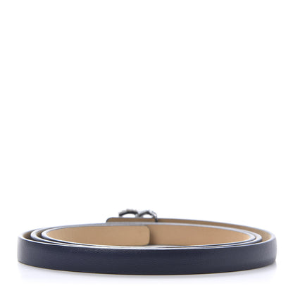 Chanel Calfskin Pearl CC Belt 85 34 Navy 2 of 5