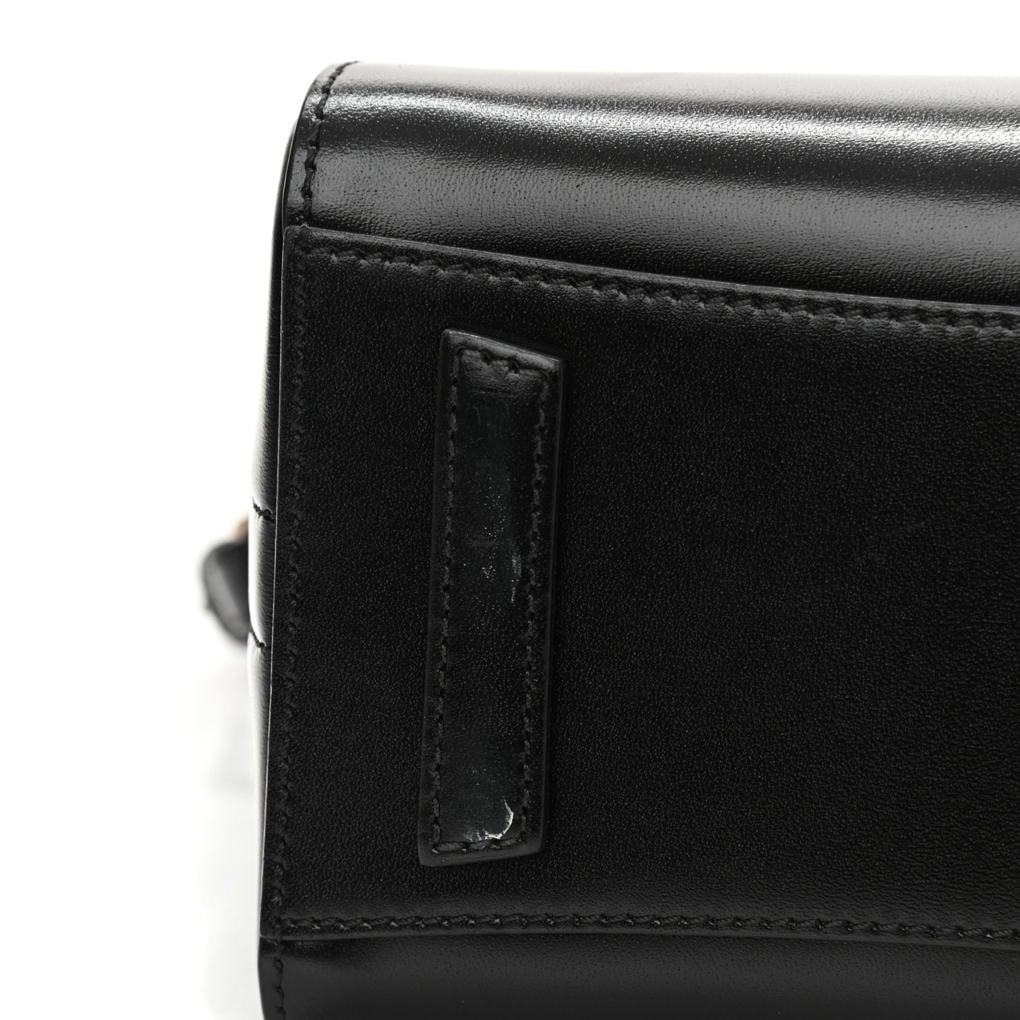 Shiny Lord Calfskin Mini Antigona Black