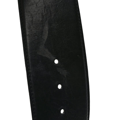 Louis Vuitton Calfskin LV Initiales Clous Belt 75 30 Black Gold 5 of 6