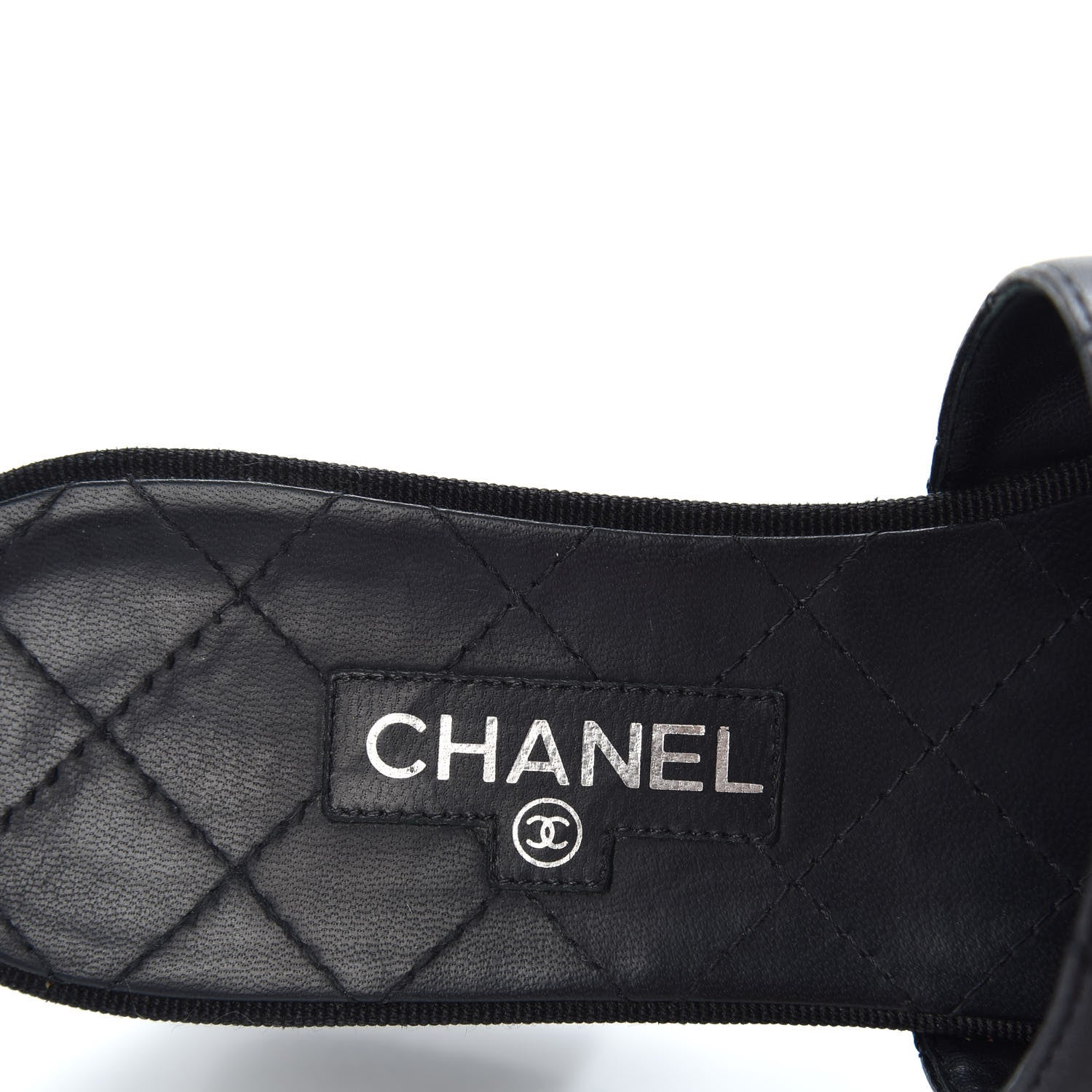 Chanel Lambskin Quilted Wooden Mules 38.5 Black 8 of 11
