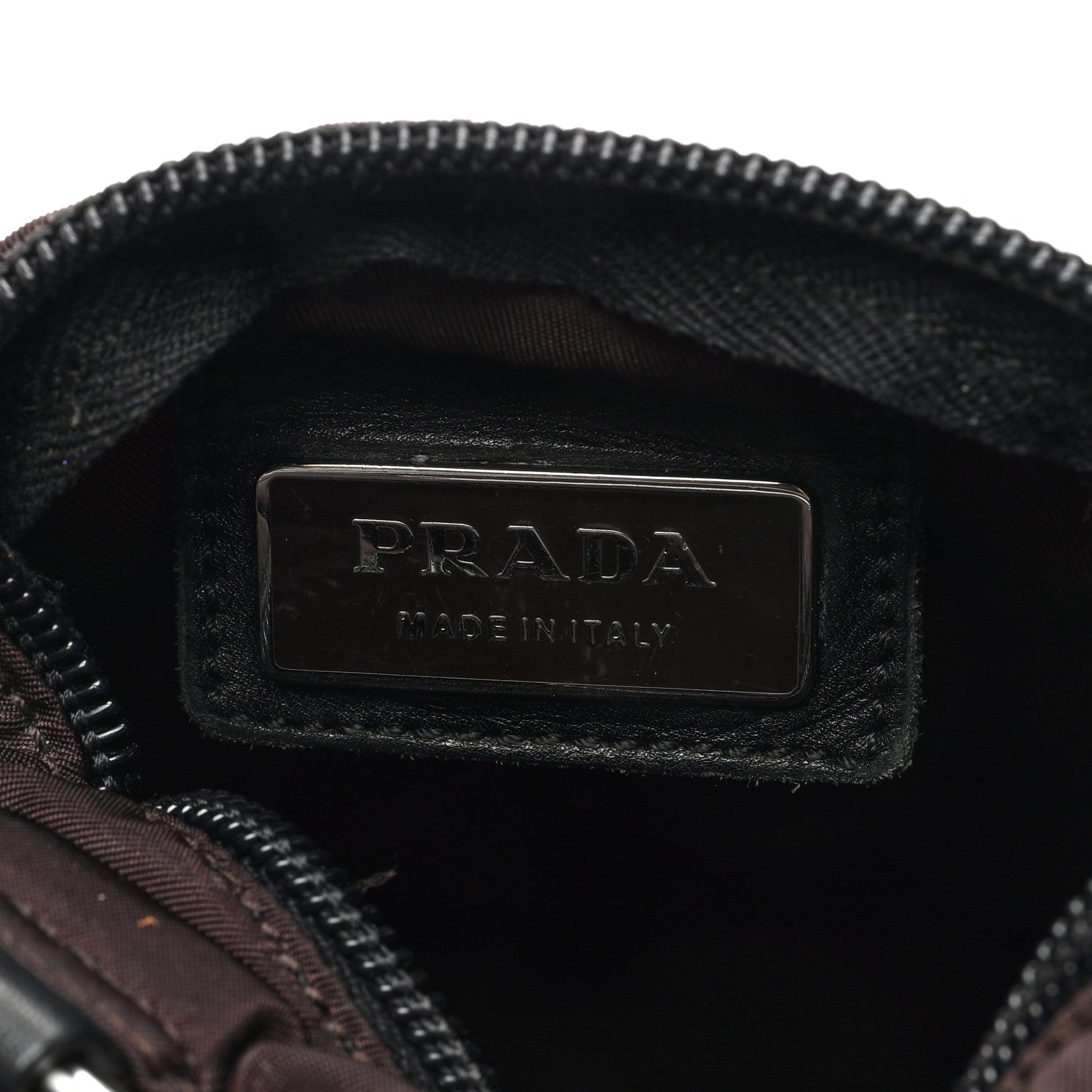Prada Tessuto Nylon Small Flat Messenger Bag Brown 6 of 9