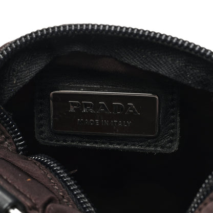 Prada Tessuto Nylon Small Flat Messenger Bag Brown 6 of 9