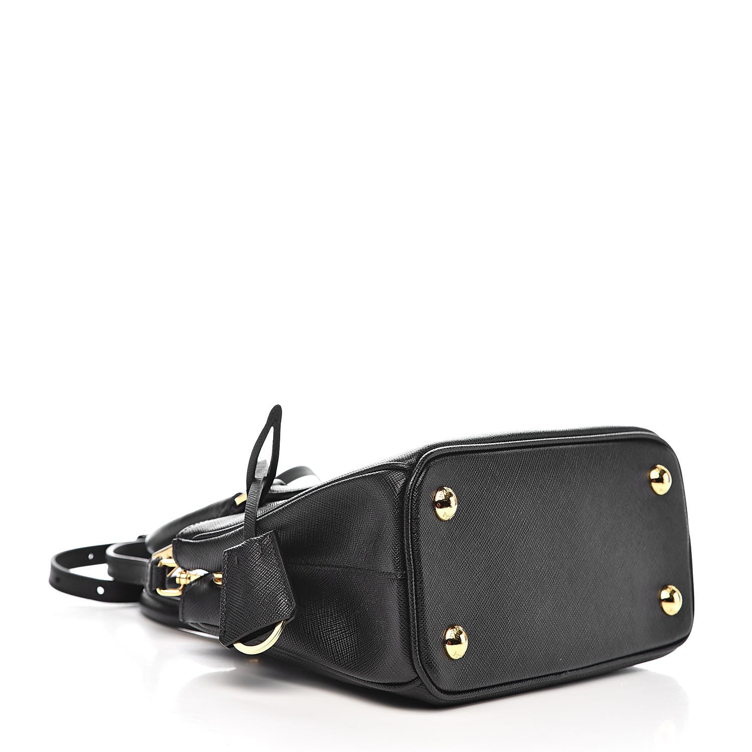 Prada Saffiano Lux Mini Galleria Double Zip Tote Black 4 of 10
