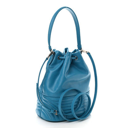 Prada Soft Calfskin Impunture Diagramme Bucket Bag 3 of 9