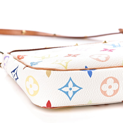 Louis Vuitton Monogram Multicolor Pochette Accessories White 8 of 9