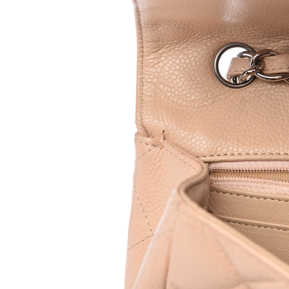 Chanel Caviar Quilted Jumbo Single Flap Beige Clair 10 of 24
