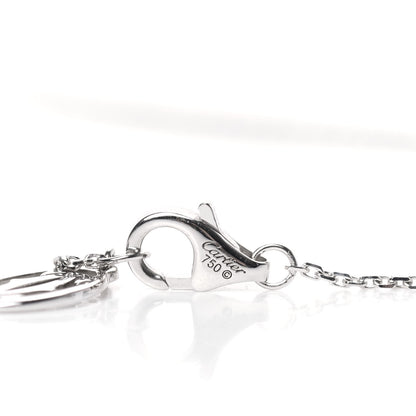 Cartier 18K White Gold Diamond Symbols Cross Pendant Necklace 4 of 6