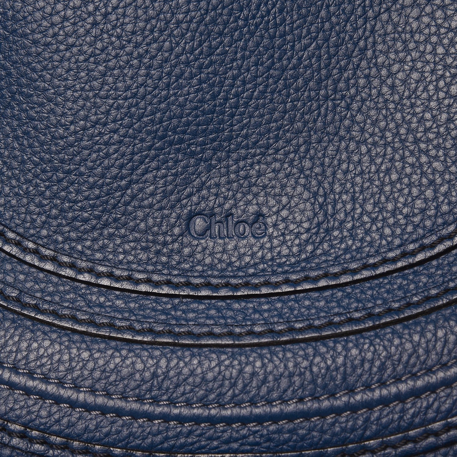 Chloe Calfskin Medium Marcie Round Crossbody Bag Royal Navy 7 of 8