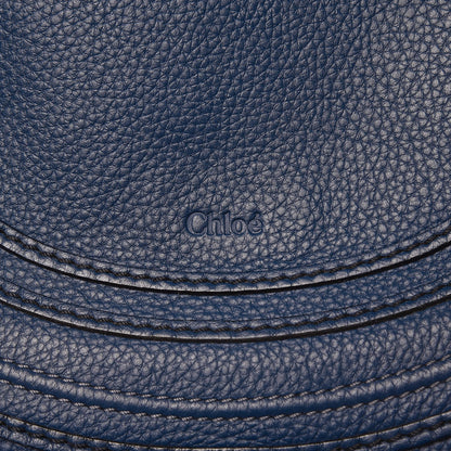 Chloe Calfskin Medium Marcie Round Crossbody Bag Royal Navy 7 of 8