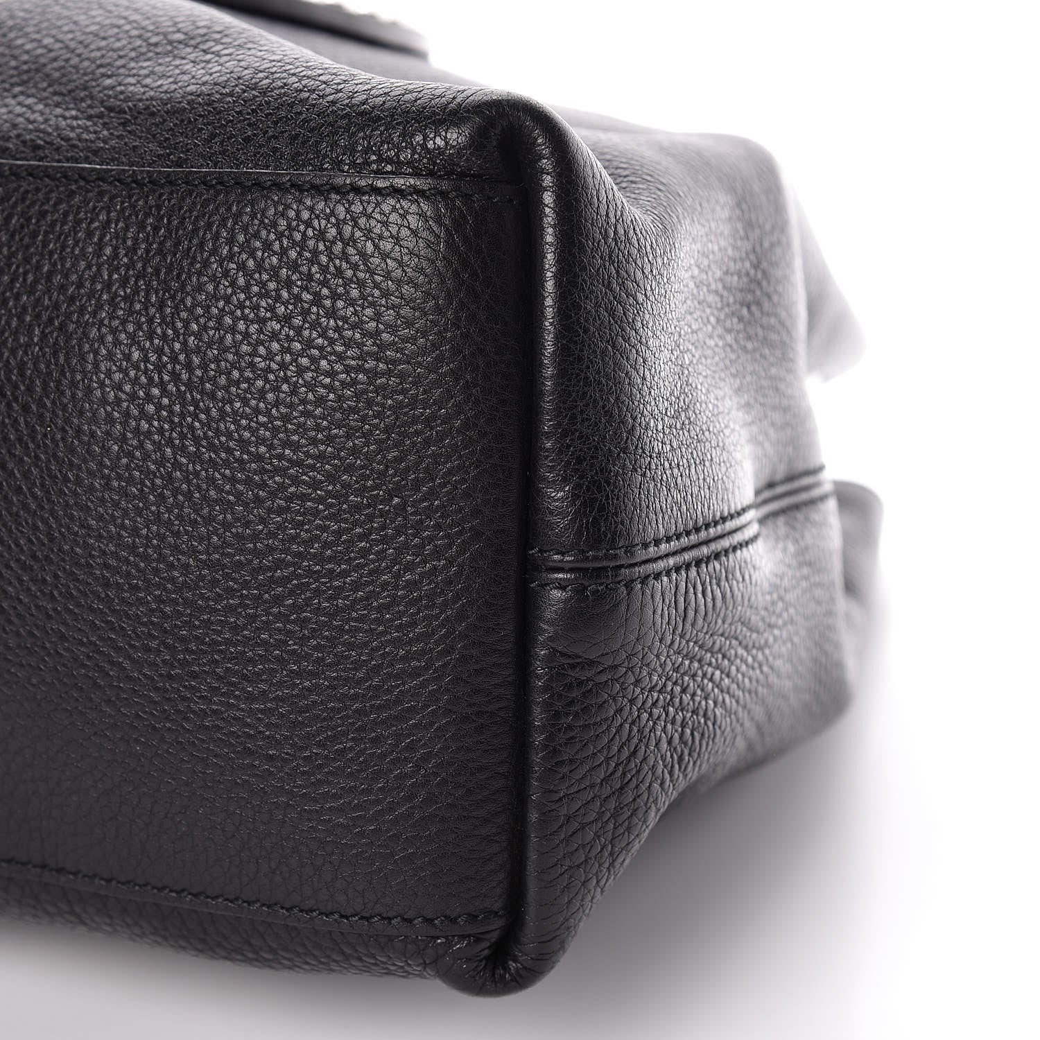 Gucci Pebbled Calfskin Studded Medium Soho Chain Shoulder Bag Black 10 of 14
