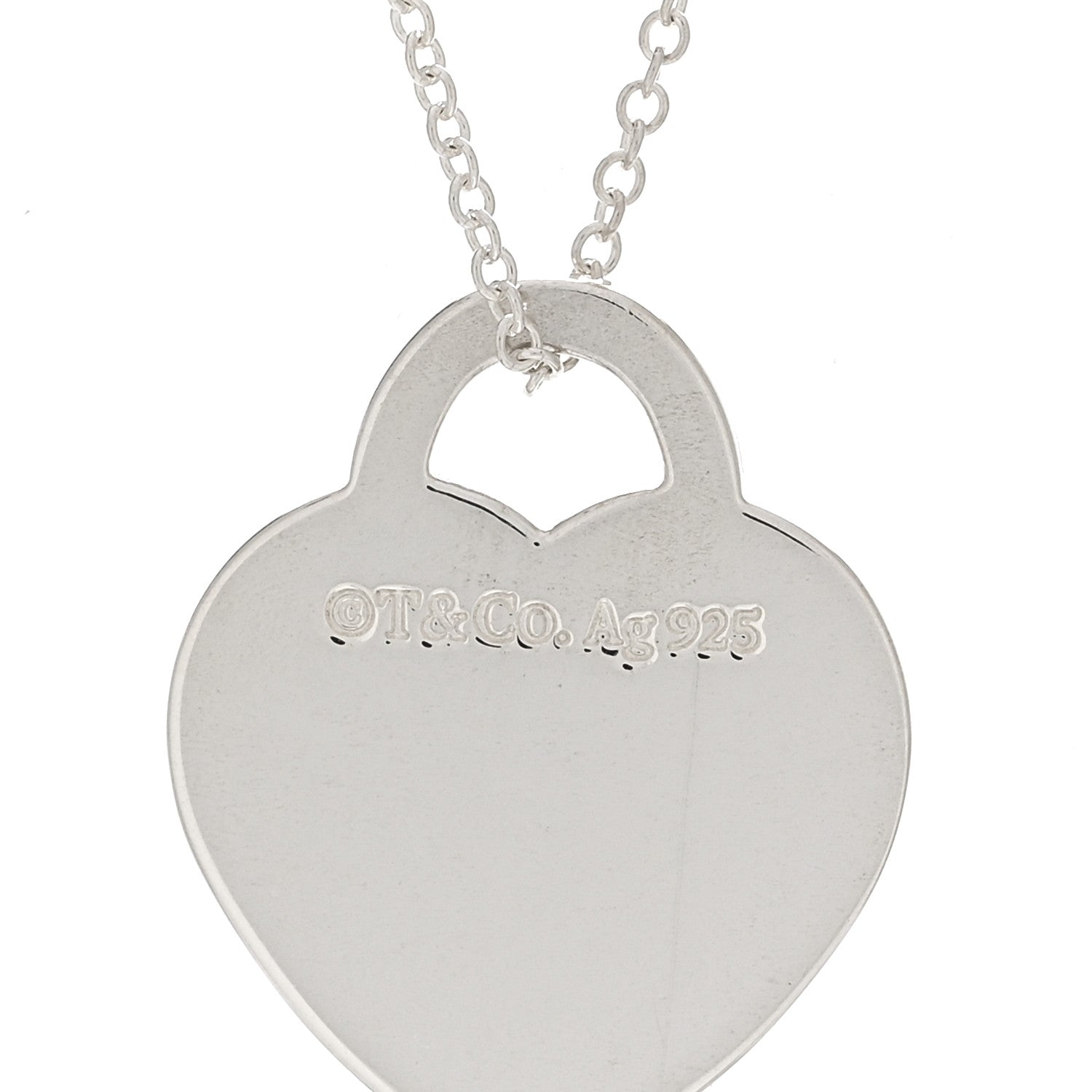 Tiffany Sterling Silver Small Return to Tiffany Heart Pendant Necklace 4 of 4
