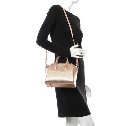 Givenchy Metallic Sugar Goatskin Mini Antigona Light Pink 2 of 7