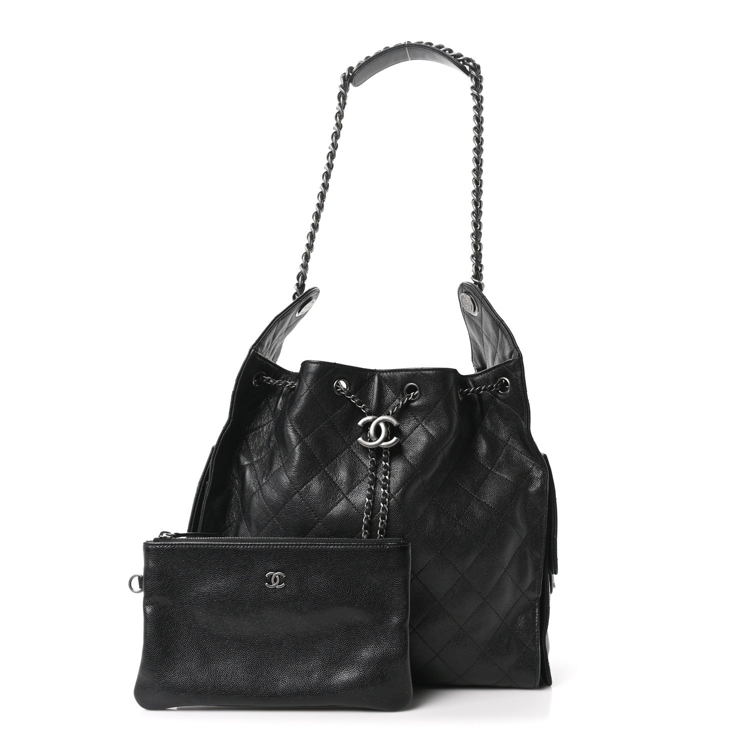 Chanel Caviar Quilted Medium Chanel 25 Handbag Black 3 of 11