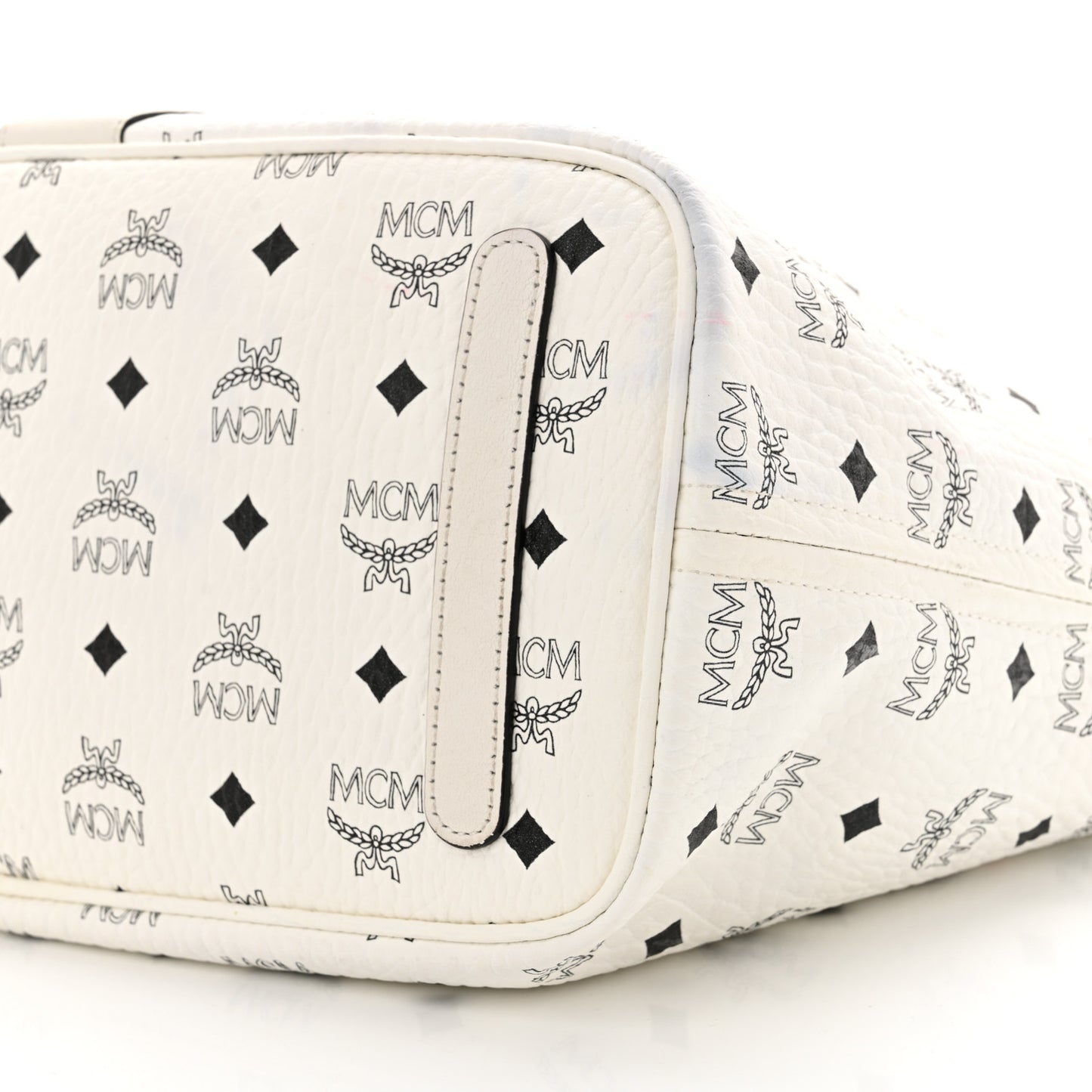 Visetos Medium Liz Reversible Shopper Tote White