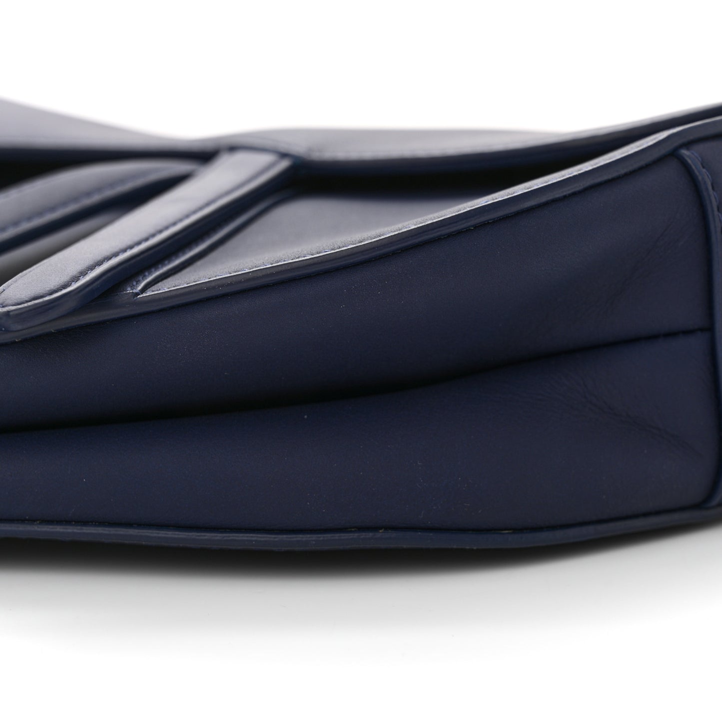 Ultra Matte Calfskin Saddle Bag Blue