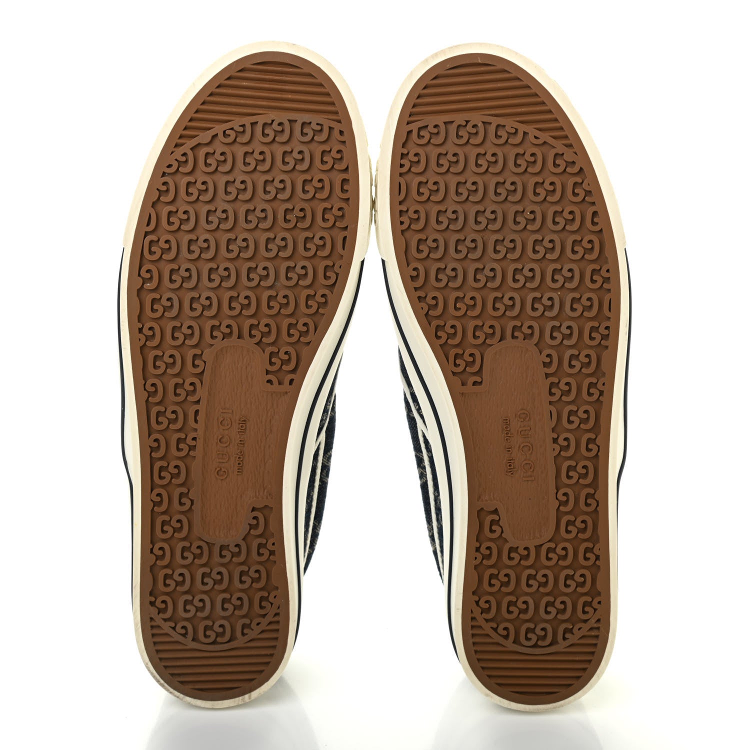 Gucci New Denim GG Monogram Mens 1977 Tennis Slip On Sneakers 9.5 Blue Tea Mystic White 5 of 10