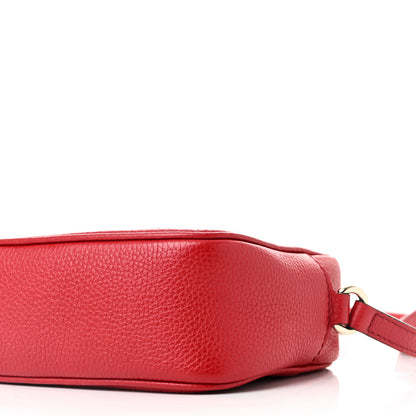 Gucci Pebbled Calfskin Small Soho Disco Bag Vibrant Red 10 of 10