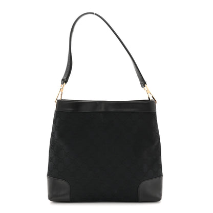 Gucci GG Monogram Shoulder Bag Black 1 of 13