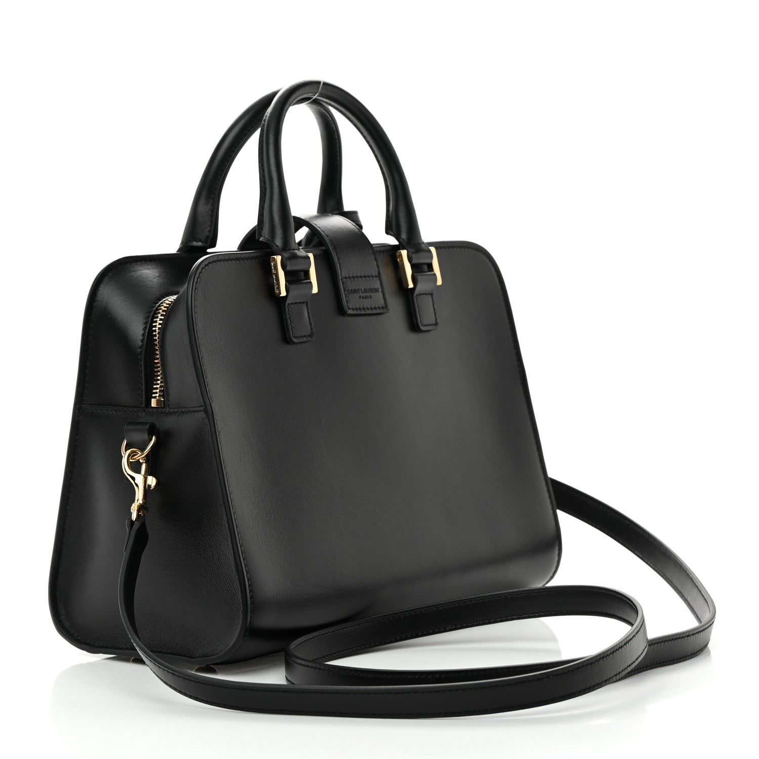 Saint Laurent Calfskin Monogram Baby Cabas Black 3 of 15