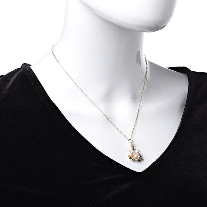 Mikimoto 14K Yellow Gold Akoya Pearl 5.5-7mm Pendant Necklace 2 of 7