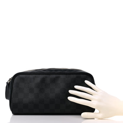 Louis Vuitton Damier Graphite Dopp Kit Toilet Pouch 2 of 14