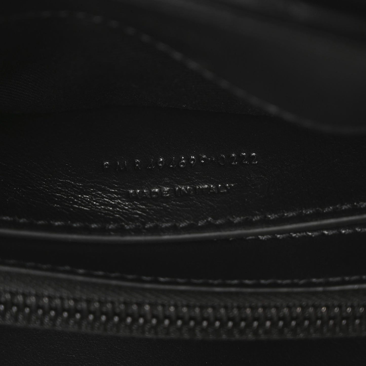 Calfskin Y Quilted Monogram Monochrome Small Loulou Chain Satchel Black