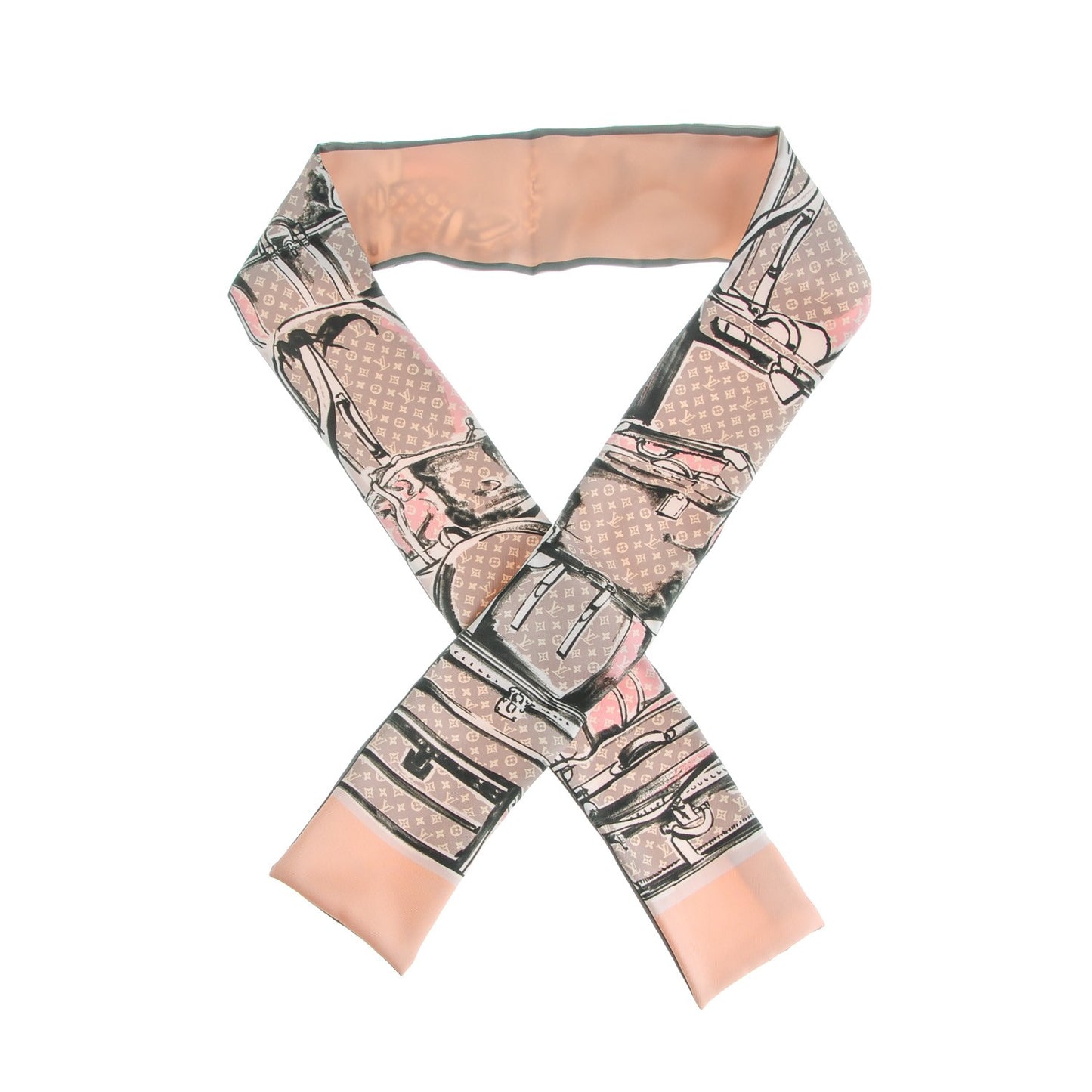 Silk Monogram Trunks Bandeau Rose Poudre