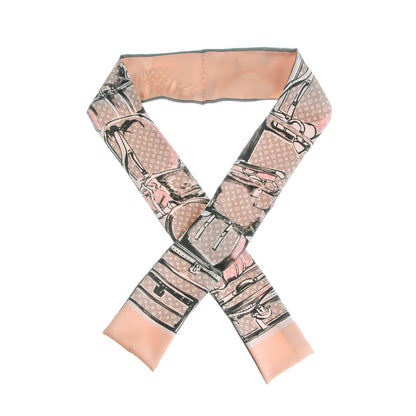 Louis Vuitton Silk Monogram Trunks Bandeau Rose Poudre 1 of 6