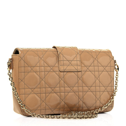 Christian Dior Patent Cannage New Lock Pouch Beige 3 of 9