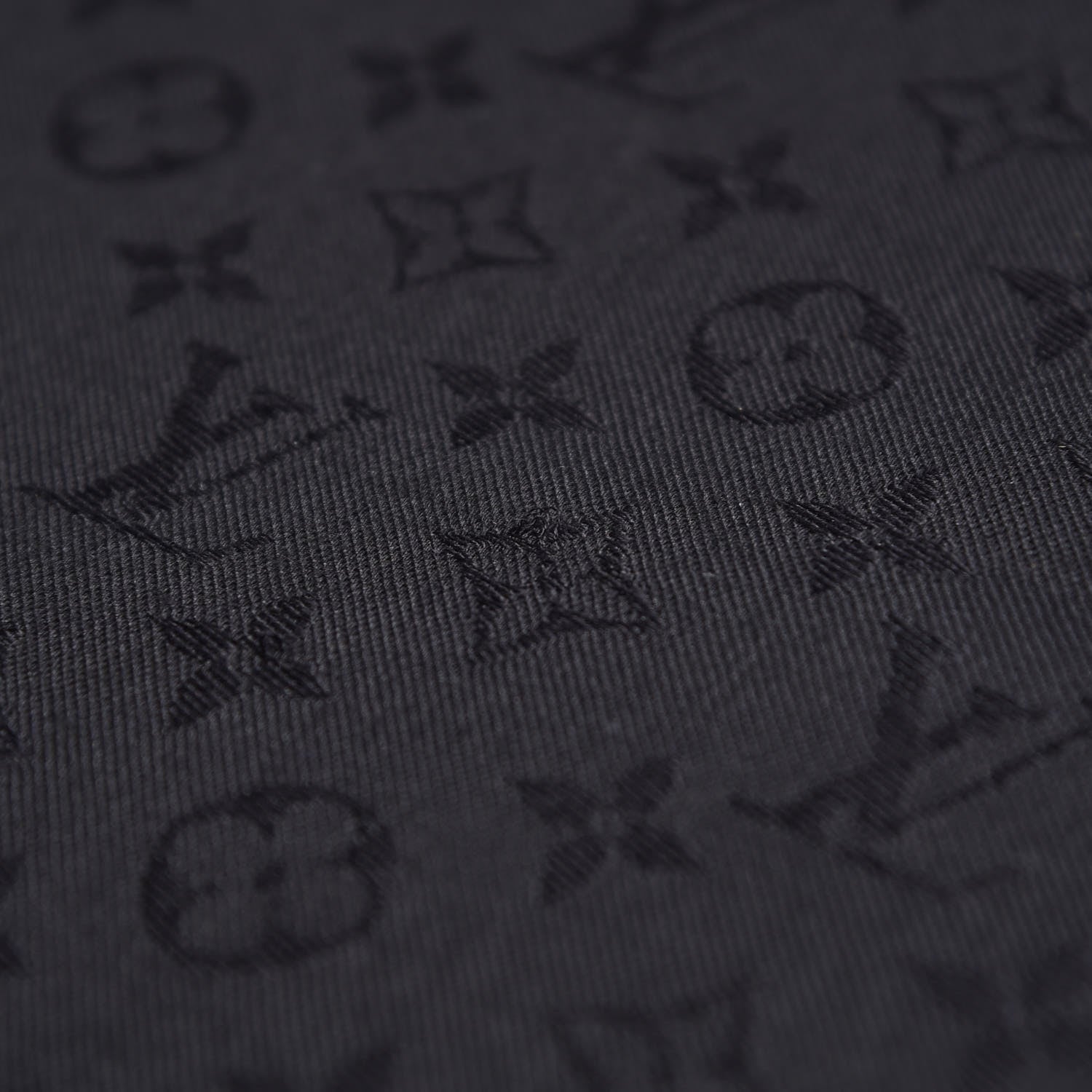 Louis Vuitton Wool Silk Monogram Shawl Black 7 of 17