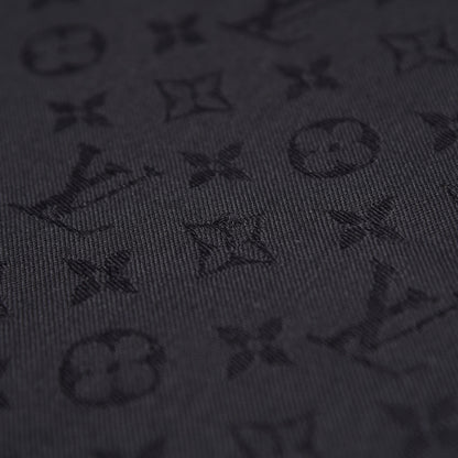 Louis Vuitton Wool Silk Monogram Shawl Black 7 of 17