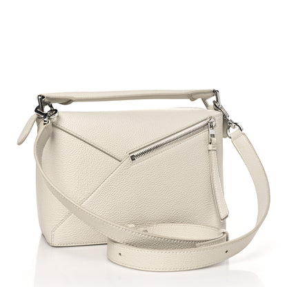 Loewe Soft Grained Small Puzzle Edge Bag Soft White 3 of 9