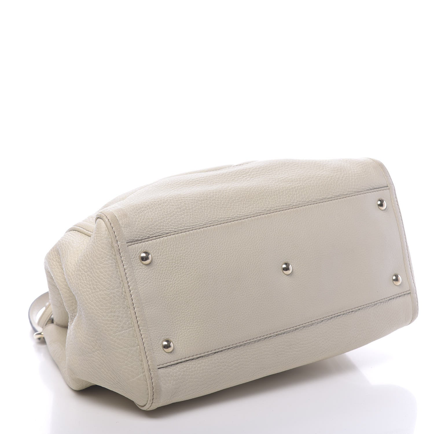 Gucci Pebbled Calfskin Medium Soho Shoulder Bag Off White 4 of 18