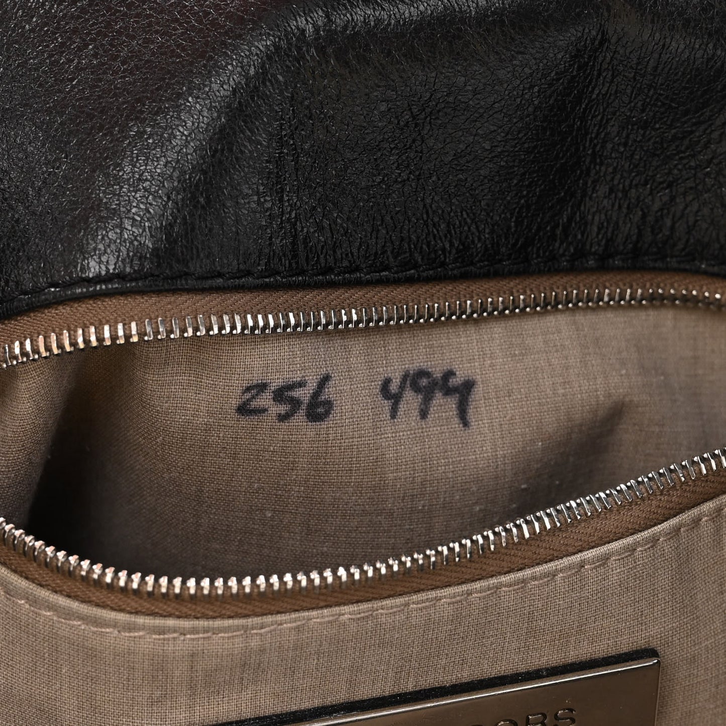 Calfskin Push Lock Tote Black