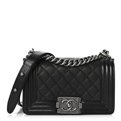 Chanel Caviar Quilted Small Boy Flap Black 1 of 11