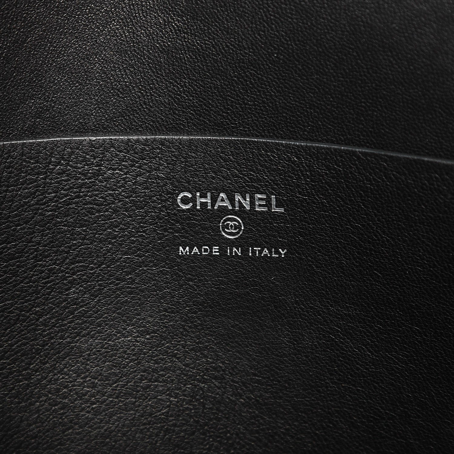 Chanel Lambskin Metallic Calfskin Cocomail Envelope Clutch Black Charcoal 6 of 7